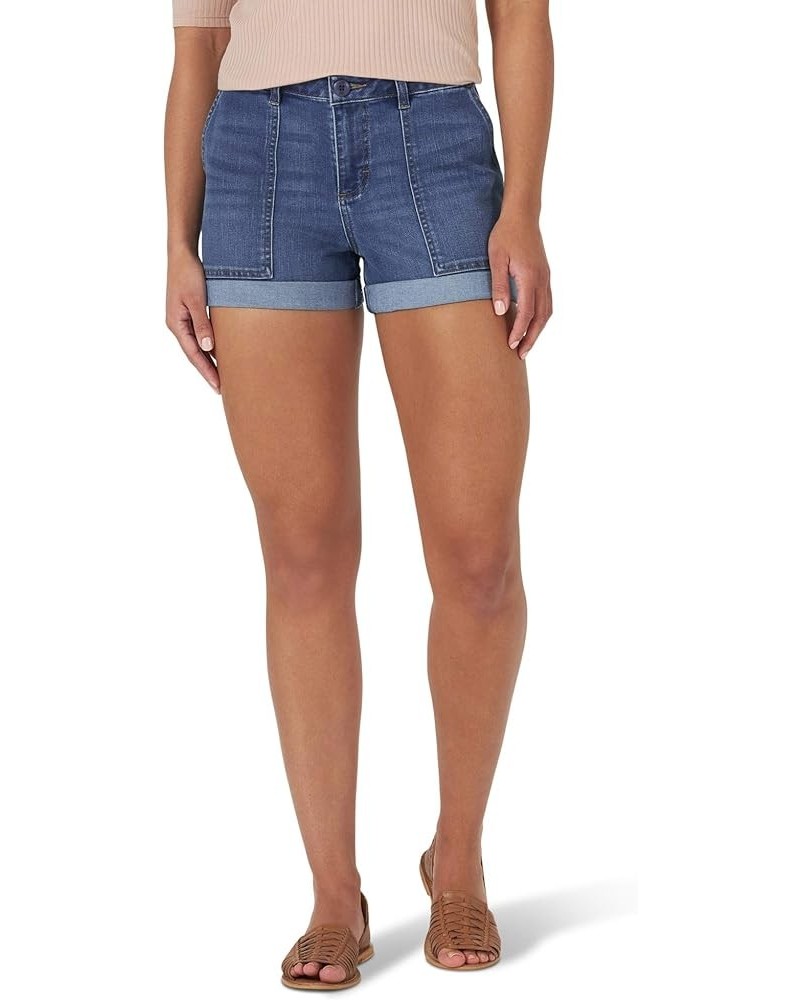 Women's Legendary Regular Fit Mid Rise Rolled Utility Short Sea Spray $14.53 Shorts