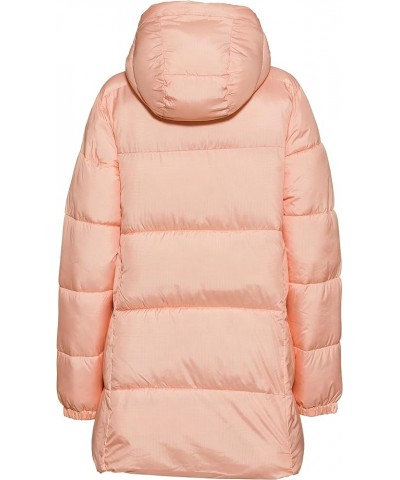 Women's Puffect Mid Hooded Jacket Peach Blossom $58.62 Jackets