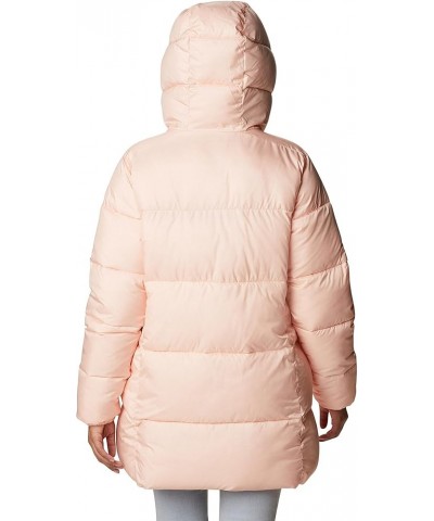 Women's Puffect Mid Hooded Jacket Peach Blossom $58.62 Jackets