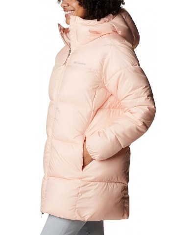 Women's Puffect Mid Hooded Jacket Peach Blossom $58.62 Jackets