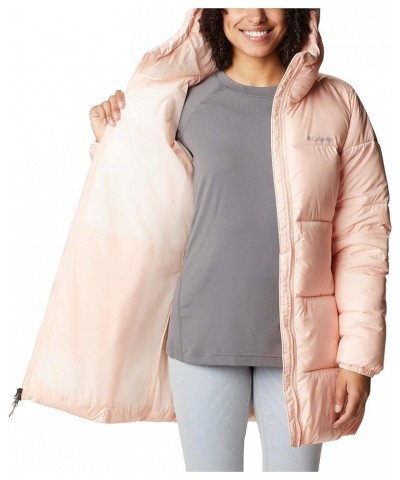 Women's Puffect Mid Hooded Jacket Peach Blossom $58.62 Jackets