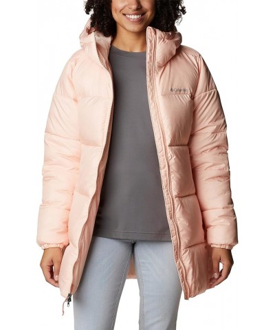 Women's Puffect Mid Hooded Jacket Peach Blossom $58.62 Jackets