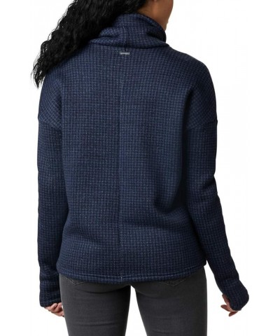 Women's Chillin Fleece Pullover Dark Nocturnal Houndstooth Print $24.19 Jackets