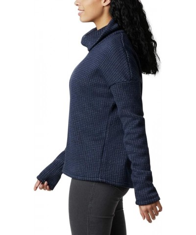 Women's Chillin Fleece Pullover Dark Nocturnal Houndstooth Print $24.19 Jackets