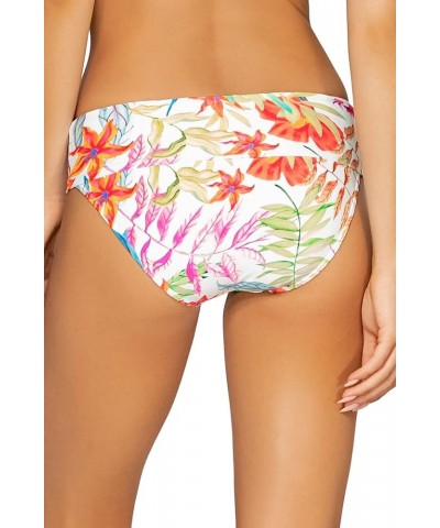 Women's Standard Hannah Foldover High Waist Swimsuit Bikini Bottom Tropical Breeze $29.25 Swimsuits