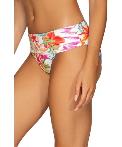 Women's Standard Hannah Foldover High Waist Swimsuit Bikini Bottom Tropical Breeze $29.25 Swimsuits