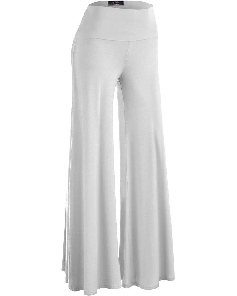 LL Womens Chic Palazzo Lounge Pants - Made in USA Wb750_white $14.53 Pants