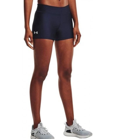 Women's HeatGear Mid Rise Shorty Midnight Navy (410)/White $11.94 Activewear