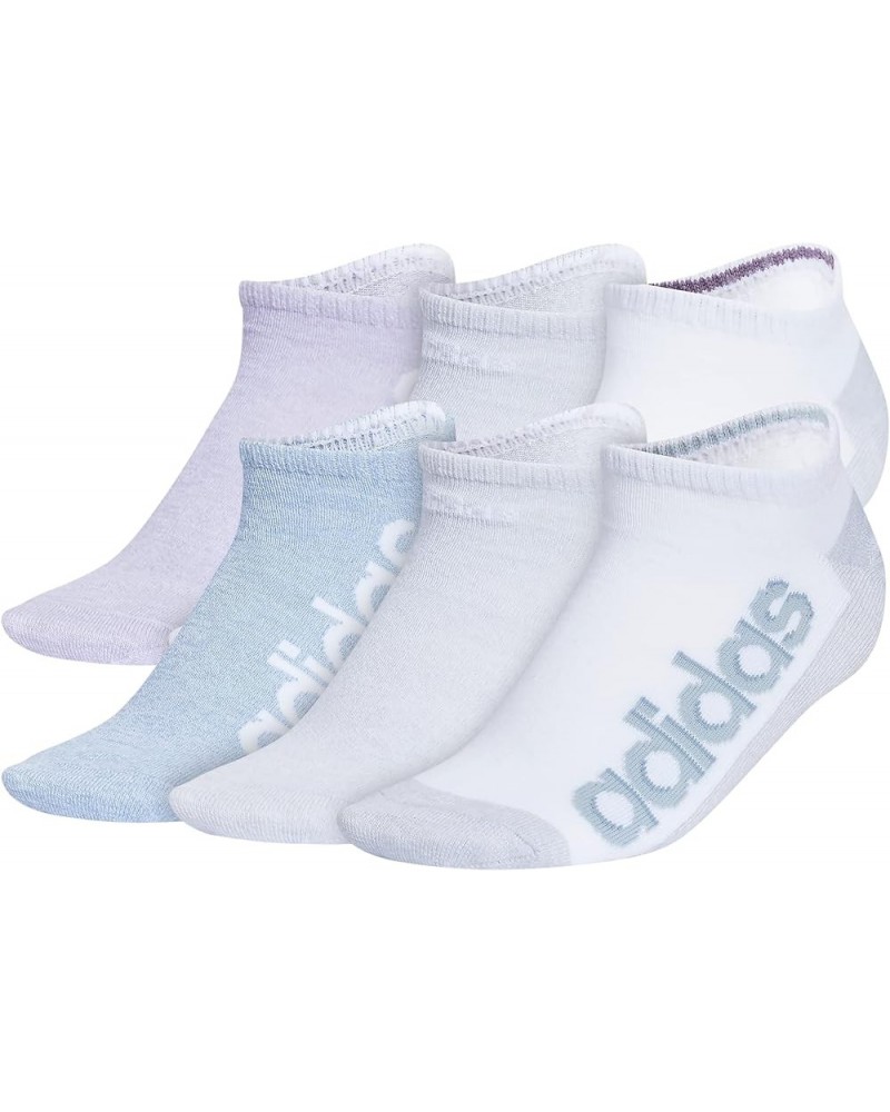 Women's Superlite Linear 3.0 No Show Socks (6-Pair) Wonder Blue/White-clear Onix Grey/Shadow Violet $13.74 Activewear