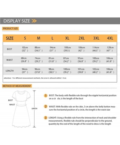 Women's Summer Casual Short Sleeve T-Shirt Swing Dress Crew Neck Plus Size S-4XL Retro American Flag $14.52 Dresses