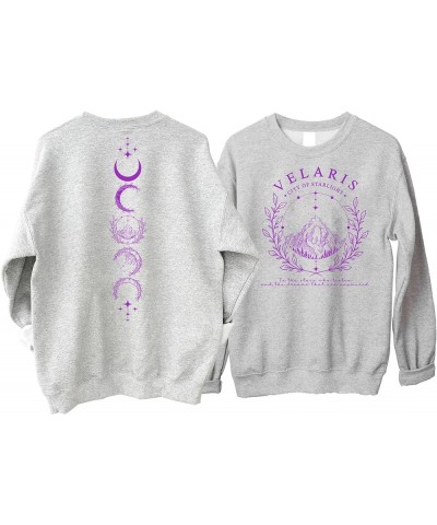 Velaris City of Starlight Sweatshirt - The Night Court Acotar Booklish Sweater, Velaris 2 Sided Sweatshirt Sport Grey $20.00 ...