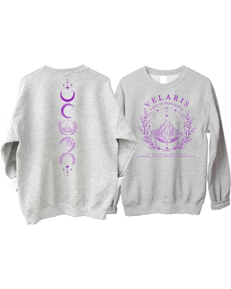 Velaris City of Starlight Sweatshirt - The Night Court Acotar Booklish Sweater, Velaris 2 Sided Sweatshirt Sport Grey $20.00 ...