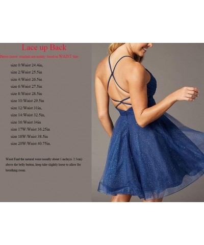 Junior's Short Homecoming Dresses V Neck Tulle Ball Gown Short Prom Graduation Dress LNL031 Navy Blue $25.85 Dresses