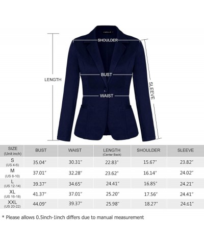 Blazers for Women Casual Long Sleeve Button Front Blazer Work Office Blazers Jacket with Pockets Grey $24.50 Blazers