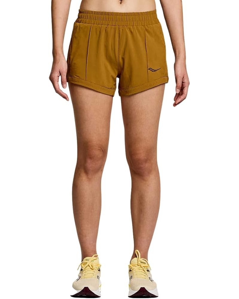 Women's Outpace 3" Shorts Bronze $17.40 Activewear