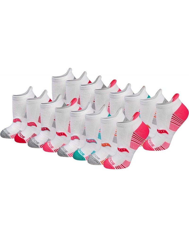 Women's Multipack Performance Heel Tab Athletic Socks White Assorted (16 Pairs) $10.70 Activewear