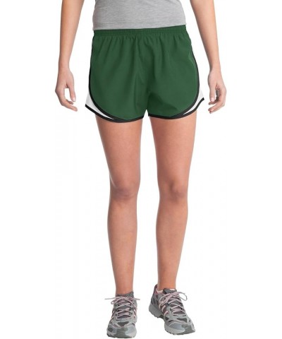 Ladies Cadence Short. LST304 Forest Green White Black $8.24 Activewear