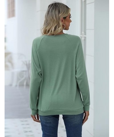 Fall Womens Crewneck Sweatshirts Faith-Hope-Love Daisy Print Shirts Casual Long Sleeve Pullover Tops Green $15.36 Hoodies & S...