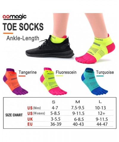 Toe Socks for Men and Women Athletic Running Coolmax Five Finger Ankle/Quarter Socks Breathable Lightweight, 3 Pairs E5001 Tu...