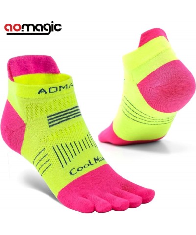 Toe Socks for Men and Women Athletic Running Coolmax Five Finger Ankle/Quarter Socks Breathable Lightweight, 3 Pairs E5001 Tu...