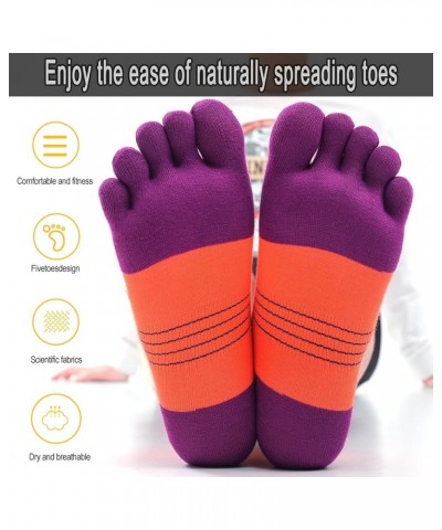 Toe Socks for Men and Women Athletic Running Coolmax Five Finger Ankle/Quarter Socks Breathable Lightweight, 3 Pairs E5001 Tu...