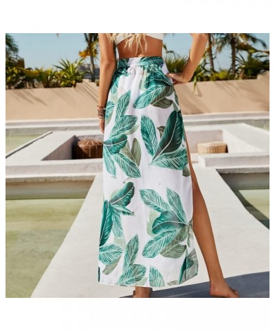 Cover Ups for Women Beach Sarongs Bikini Wraps Swimwear Chiffon Swimsuit Leaf-green $8.95 Swimsuits