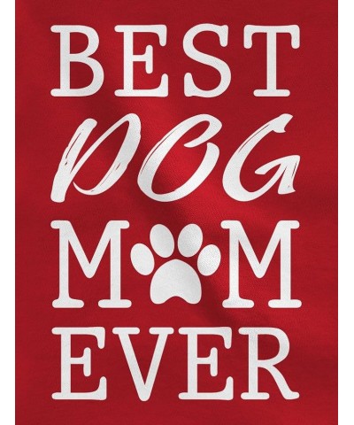 Best Dog Mom Ever! Gift for Dog Lover Women Hoodie Blue $19.27 Hoodies & Sweatshirts