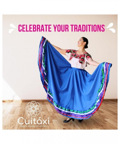 Authentic Mexican Skirt for Women Traditional Made by Original Mexican Artisans in Guerrero Folklorico Dress folklorico Skirt...