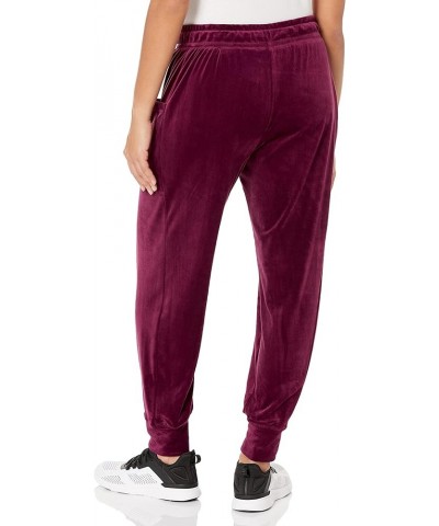 Women's Velour Rib Knit Jogger with Drawstring Waist Tawny Port 33 $18.54 Activewear