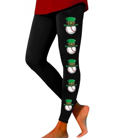 St Patricks Day Yoga Leggings for Women Irish Green Shamrock Legging High Waist Tights Clover Buttery Soft Pants Women F-ag $...