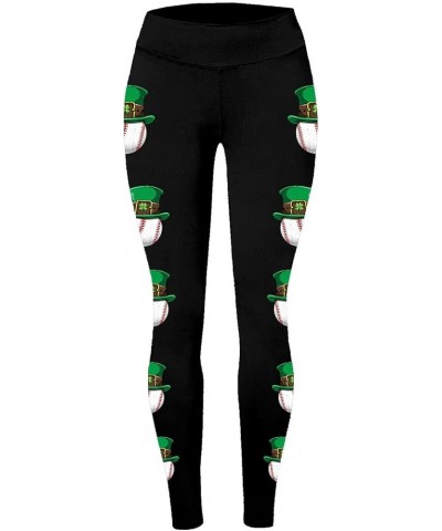 St Patricks Day Yoga Leggings for Women Irish Green Shamrock Legging High Waist Tights Clover Buttery Soft Pants Women F-ag $...