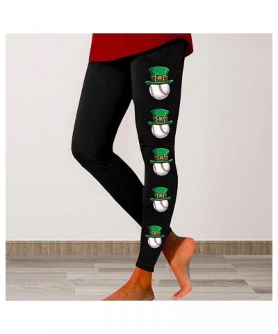 St Patricks Day Yoga Leggings for Women Irish Green Shamrock Legging High Waist Tights Clover Buttery Soft Pants Women F-ag $...