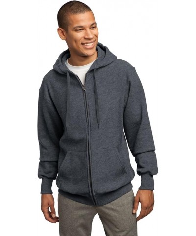 Sport Tek Men's Super Heavyweight Full Zip Hooded Graphite Heather $27.31 Hoodies & Sweatshirts