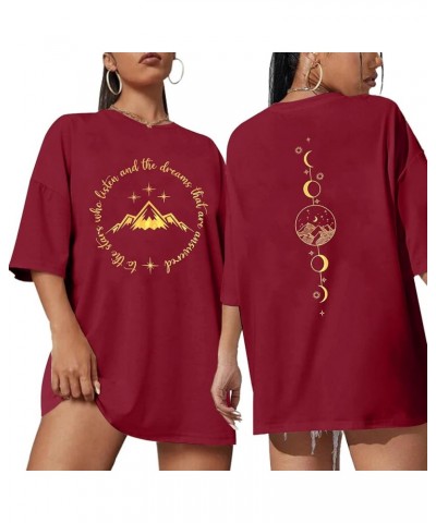 Acotar Night Court Shirt Women Velaris City of Starlight Tshirt A Court of Thorns and Roses Bookish Book Lover Top Red $12.50...