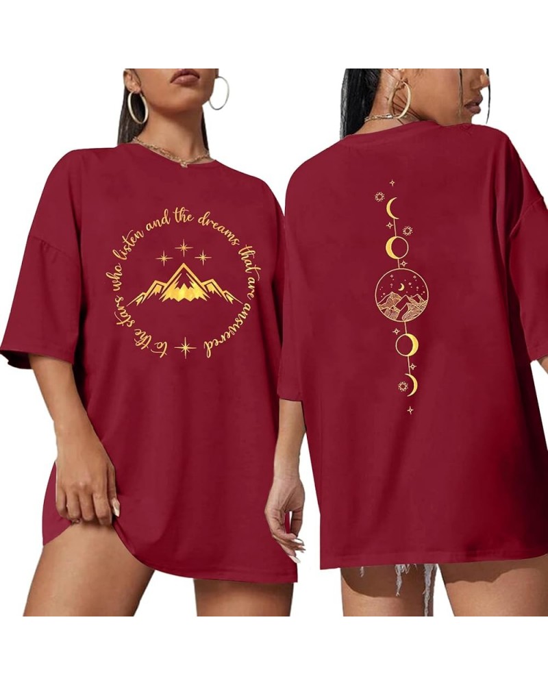 Acotar Night Court Shirt Women Velaris City of Starlight Tshirt A Court of Thorns and Roses Bookish Book Lover Top Red $12.50...