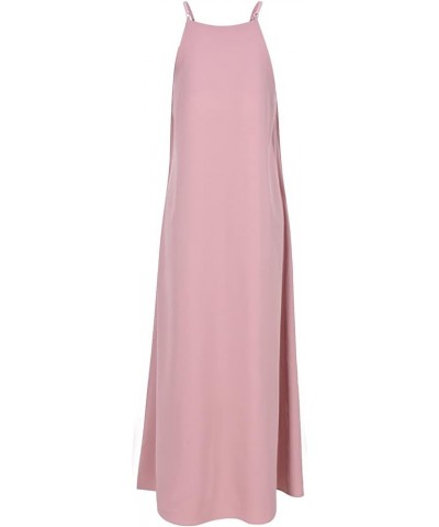 Bohemian Dress for Women Sexy Beach V-Neck Dresses Long Summer Party Casual A-Line Midi Women's Formal Dresses (007)pink $7.5...