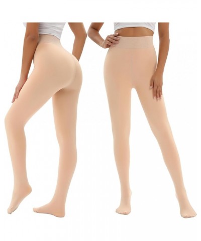 Fleece Lined Leggings for Women Thermal Tummy Control High Waist Winter Warm Workout Tights Skin $13.76 Activewear