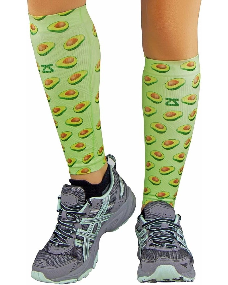 Running Leg Compression Sleeves - Shin Splint, Calf Compression Sleeve Men and Women Small-Medium Avocados - Lime Green $26.5...