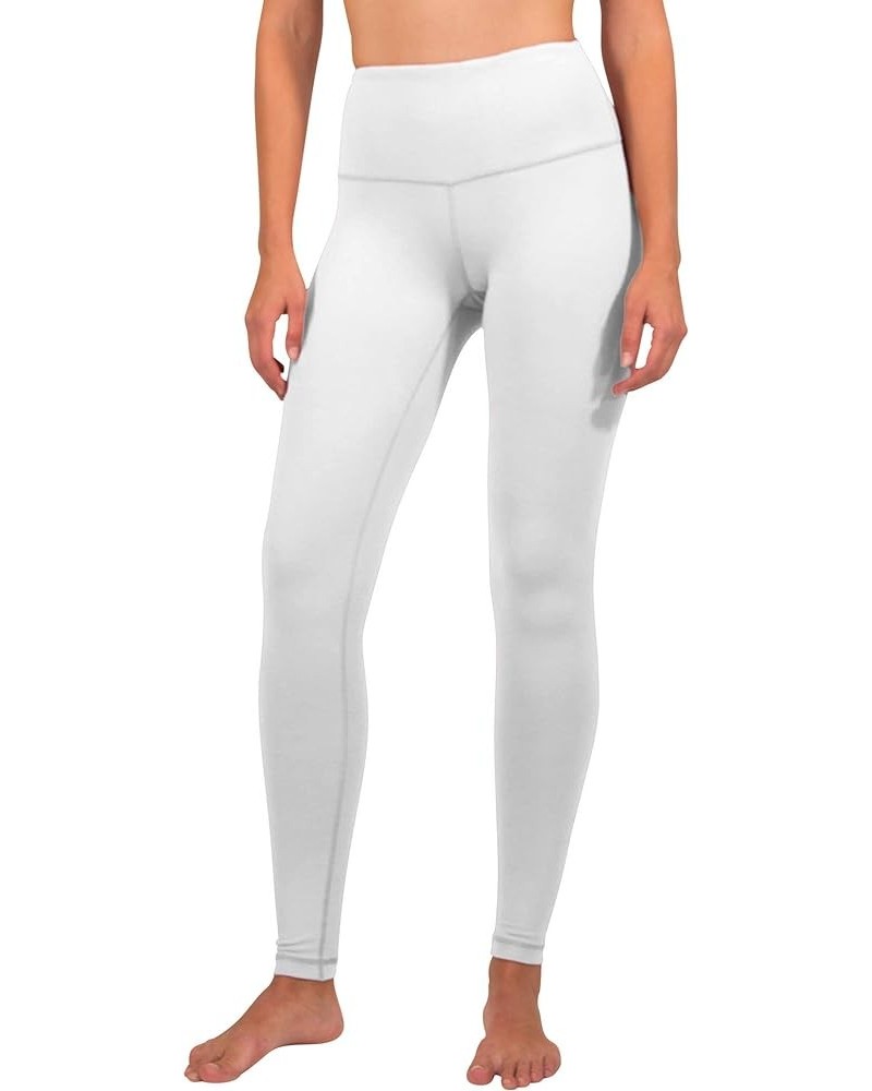 High Waist Squat Proof Interlink Leggings for Women White $17.33 Activewear