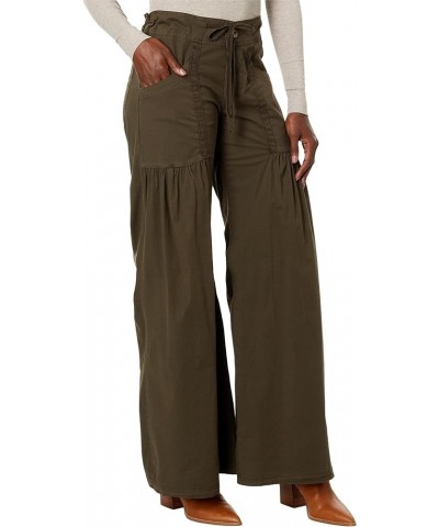 Willow Wide-Leg Pants in Stretch Poplin Boxwood $62.10 Pants