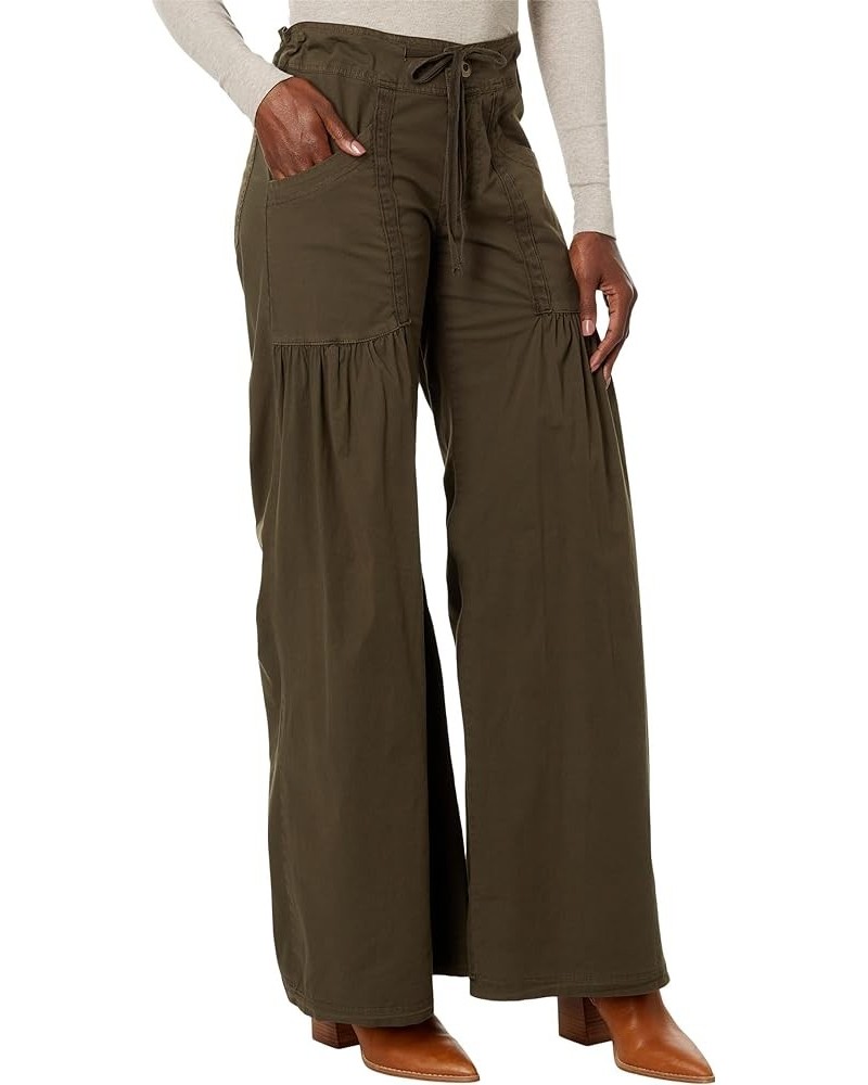 Willow Wide-Leg Pants in Stretch Poplin Boxwood $62.10 Pants