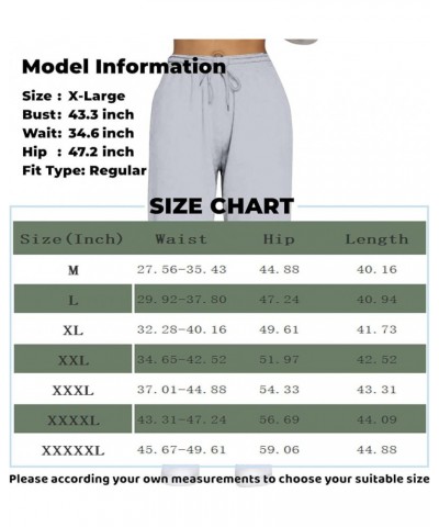 Women's High Waisted Joggers Loose Solid Sweatpants Drawstring Casual Trousers with Pockets Tall Sweatpants, M-5XL Dark Gray ...