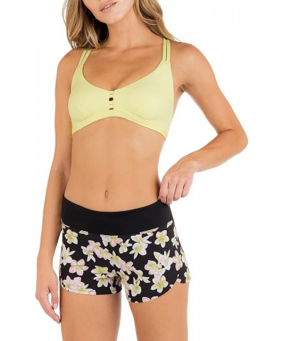 Women's Standard 2.5" Soft Waistband Boardshort Plumeria $24.84 Swimsuits