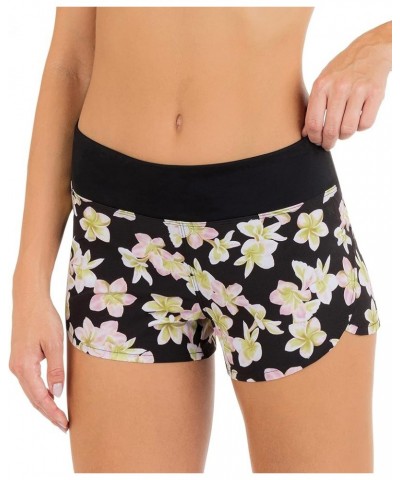 Women's Standard 2.5" Soft Waistband Boardshort Plumeria $24.84 Swimsuits