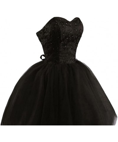 Tulle Homecoming Dresses Short Cocktail Dresses Formal Prom Party Gowns for Juniors Lace Appliques Ivory $37.00 Dresses