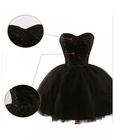 Tulle Homecoming Dresses Short Cocktail Dresses Formal Prom Party Gowns for Juniors Lace Appliques Ivory $37.00 Dresses