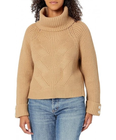 Women's Long Lois Rolled Up Sleeve Sweater Toasted Taupe Multi $46.32 Sweaters