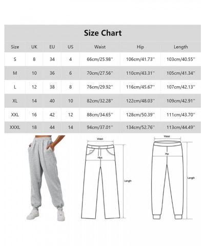 Womens Wide Leg Sweatpants Cozy Fleece Boyfriend Casual Jogger Pants Baggy Elastic High Waisted Yoga Pants with Pockets Ba- R...