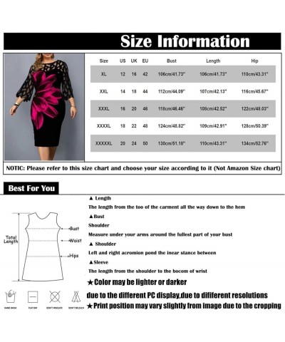 Women's Sequins Mesh Empire Waist Round Neck Solid Color 3/4 Sleeve Evening Dress Wrap Knee Length Dresses B-black $12.15 Dre...