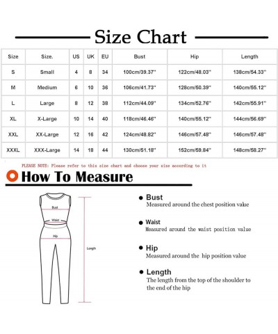 Womens Jumpsuits Casual Sleeveless Wide Leg Rompers Plus Size Spaghetti Strap Overalls Loose Summer Pants with Pockets 02-kha...